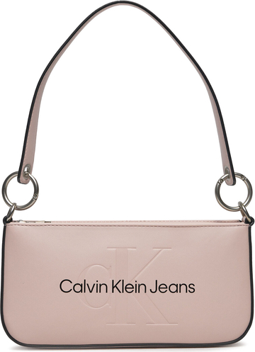Różowa torebka Calvin Klein średnia