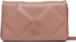 Różowa torebka Calvin Klein średnia w młodzieżowym stylu matowa