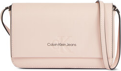 Różowa torebka Calvin Klein w młodzieżowym stylu średnia