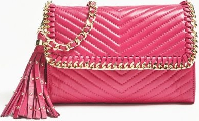 Różowa torebka Guess by Marciano mała w stylu glamour