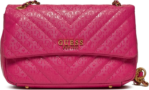 Różowa torebka Guess mała do ręki