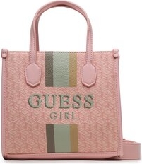 Różowa torebka Guess w wakacyjnym stylu matowa