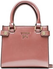 Różowa torebka Guess w wakacyjnym stylu średnia do ręki