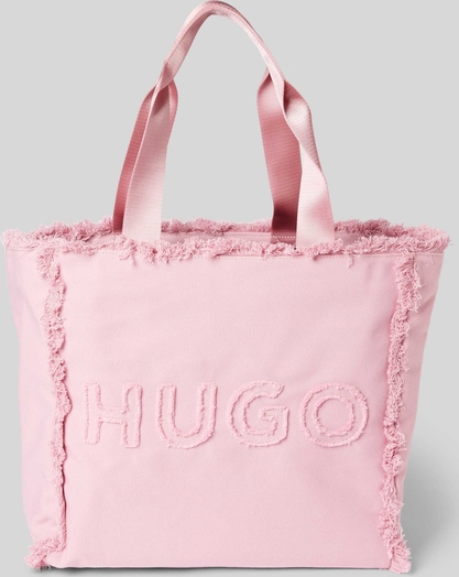 Różowa torebka Hugo Boss w młodzieżowym stylu matowa