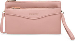 Różowa torebka Jenny Fairy w stylu casual średnia na ramię