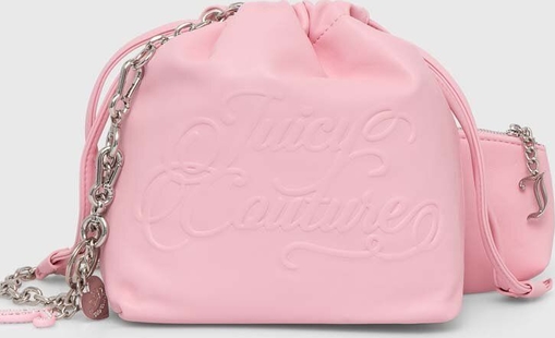 Różowa torebka Juicy Couture w wakacyjnym stylu średnia matowa