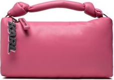 Różowa torebka Karl Lagerfeld matowa na ramię