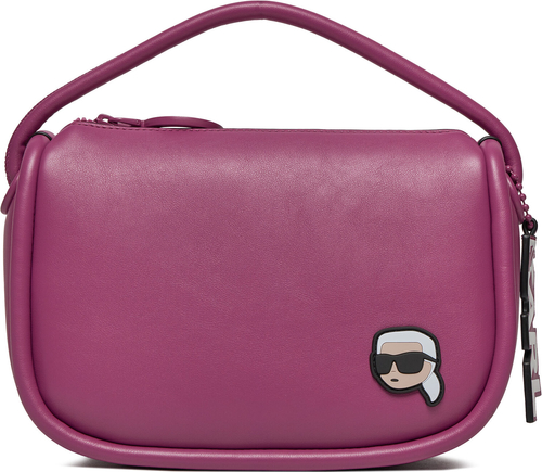 Różowa torebka Karl Lagerfeld średnia w stylu casual