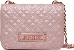 Różowa torebka Love Moschino mała matowa na ramię