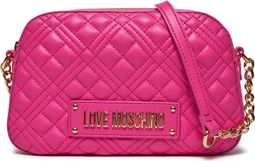Różowa torebka Love Moschino mała na ramię w młodzieżowym stylu