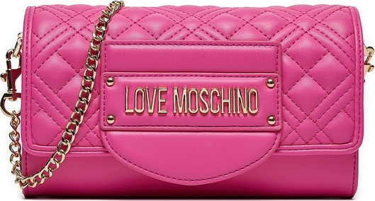 Różowa torebka Love Moschino matowa