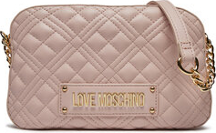 Różowa torebka Love Moschino średnia w młodzieżowym stylu