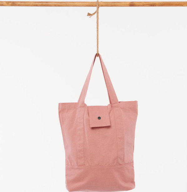 Różowa torebka Outhorn matowa duża w stylu casual