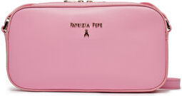Różowa torebka Patrizia Pepe w młodzieżowym stylu średnia