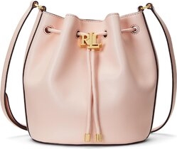 Różowa torebka Ralph Lauren średnia w wakacyjnym stylu na ramię