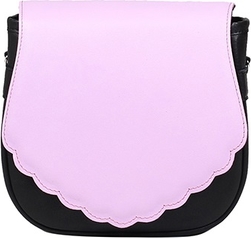 Różowa torebka Słońtorbalski w stylu glamour średnia ze skóry