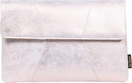 Różowa torebka Słońtorbalski ze skóry matowa