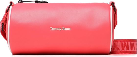 Różowa torebka Tommy Jeans w młodzieżowym stylu matowa