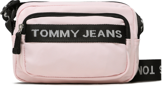 Różowa torebka Tommy Jeans w młodzieżowym stylu na ramię