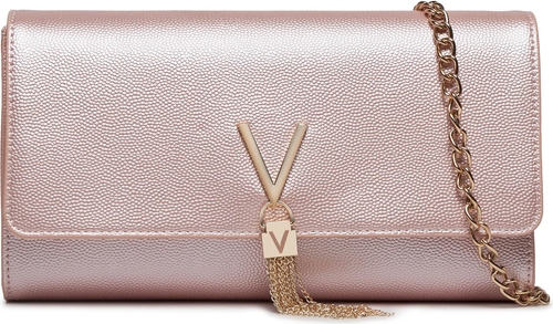 Różowa torebka Valentino na ramię matowa