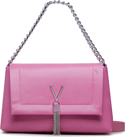 Różowa torebka Valentino średnia na ramię
