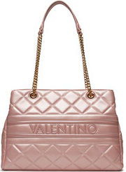 Różowa torebka Valentino z nadrukiem duża na ramię