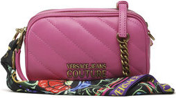 Różowa torebka Versace Jeans matowa w młodzieżowym stylu