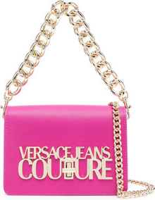 Różowa torebka Versace Jeans średnia matowa