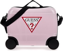 Różowa walizka Guess