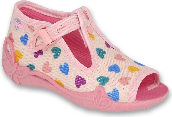 Różowe buciki niemowlęce Befado