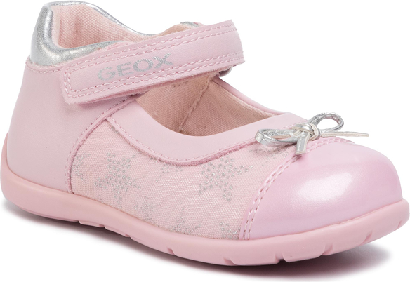 Różowe buciki niemowlęce Geox na rzepy