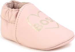 Różowe buciki niemowlęce Hugo Boss