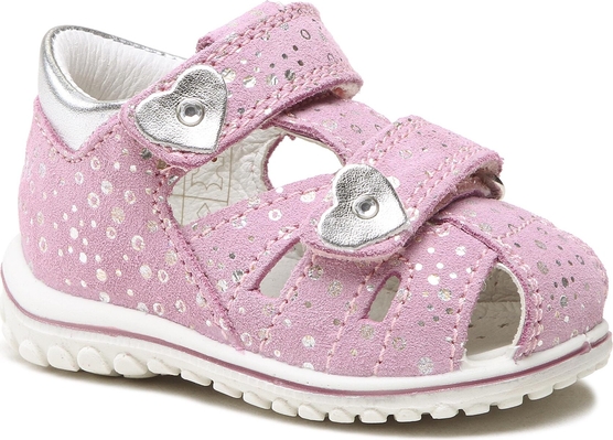 Różowe buciki niemowlęce Primigi na rzepy