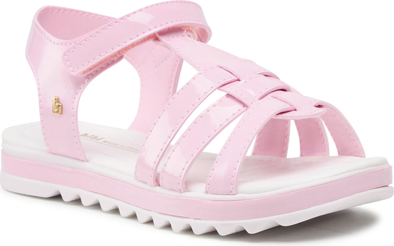 Różowe buty dziecięce letnie Bibi na rzepy