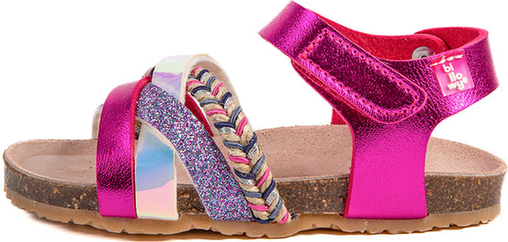 Różowe buty dziecięce letnie Billowy ze skóry dla dziewczynek