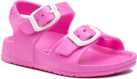 Różowe buty dziecięce letnie GARVALIN dla dziewczynek na rzepy