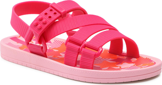 Różowe buty dziecięce letnie Ipanema dla dziewczynek na rzepy