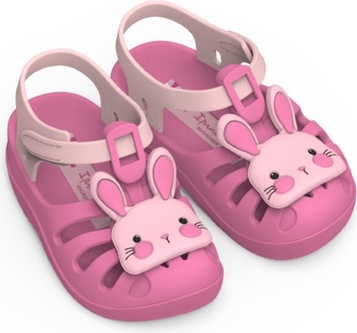 Różowe buty dziecięce letnie Ipanema na rzepy