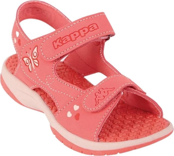 Różowe buty dziecięce letnie Kappa dla dziewczynek na rzepy