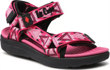 Różowe buty dziecięce letnie Lee Cooper dla dziewczynek