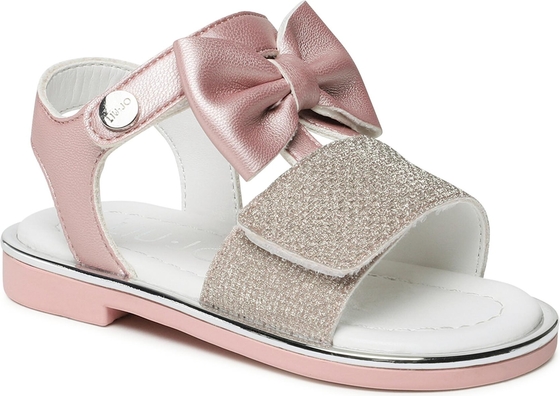 Różowe buty dziecięce letnie Liu-Jo dla dziewczynek na rzepy