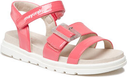 Różowe buty dziecięce letnie Mayoral dla dziewczynek na rzepy