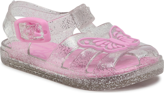 Różowe buty dziecięce letnie Mayoral ze skóry