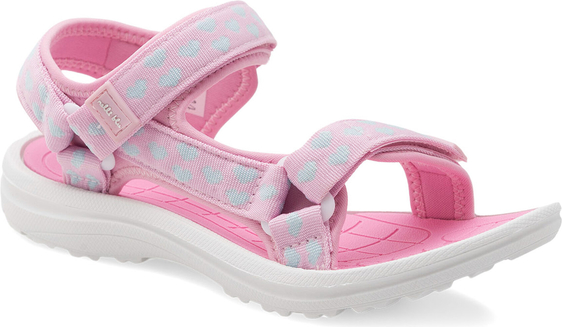 Różowe buty dziecięce letnie Nelli Blu na rzepy dla dziewczynek