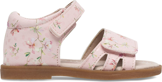 Różowe buty dziecięce letnie Nelli Blu w kwiatki