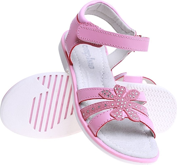 Różowe buty dziecięce letnie Pantofelek24 dla dziewczynek