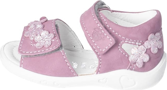Różowe buty dziecięce letnie Pepino na rzepy z tkaniny