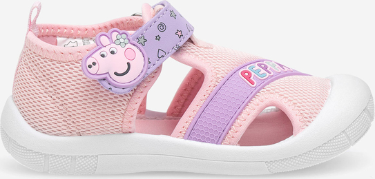 Różowe buty dziecięce letnie Peppa Pig na rzepy
