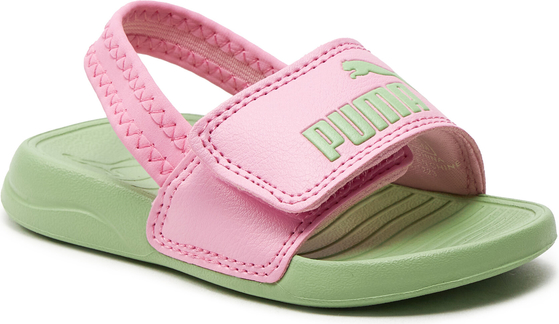 Różowe buty dziecięce letnie Puma dla dziewczynek na rzepy