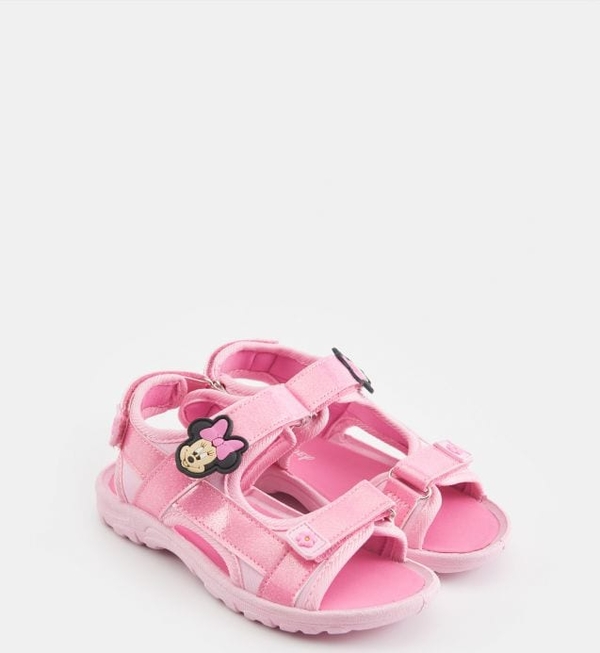 Różowe buty dziecięce letnie Sinsay dla dziewczynek na rzepy